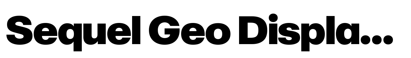 Sequel Geo Display Black